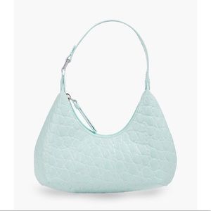 BY FAR Baby Amber Croc effect leather shoulder bag